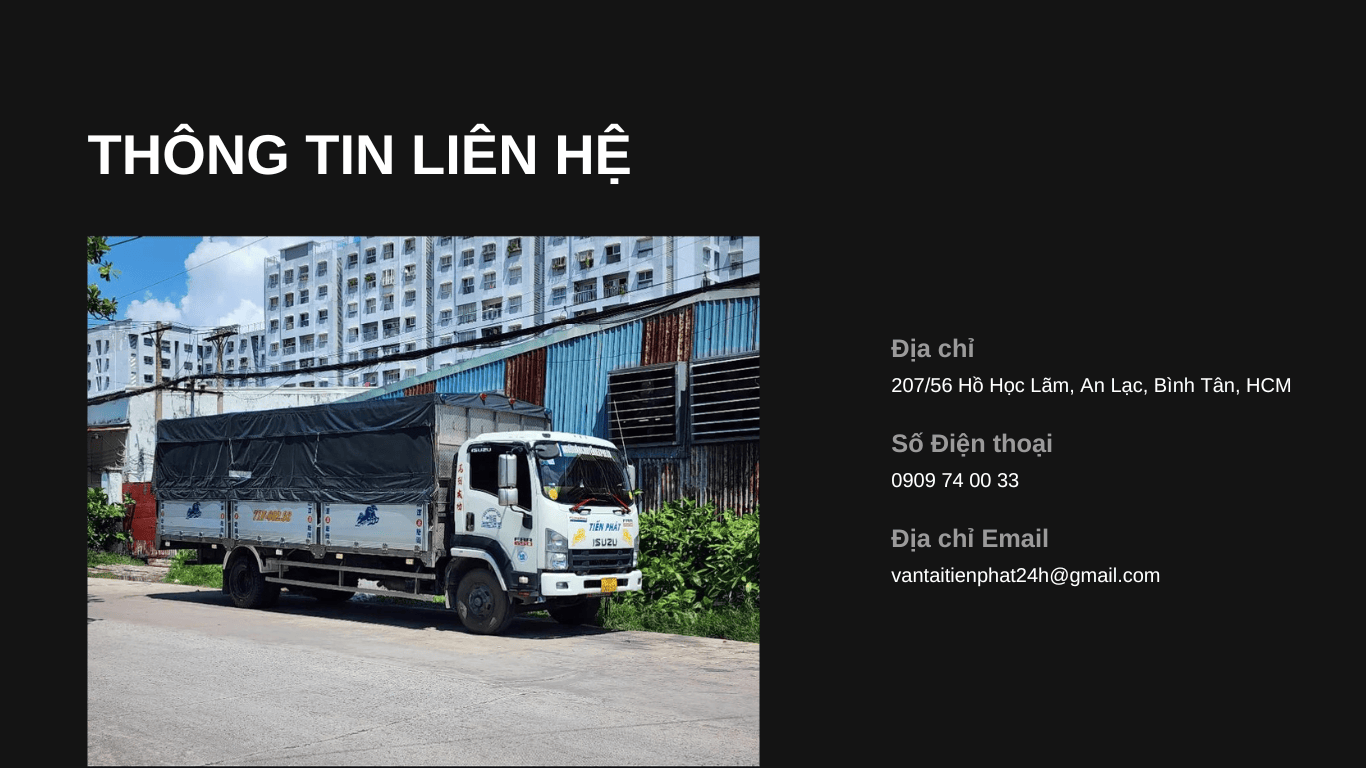 thông tin liên hệ với tiến phát