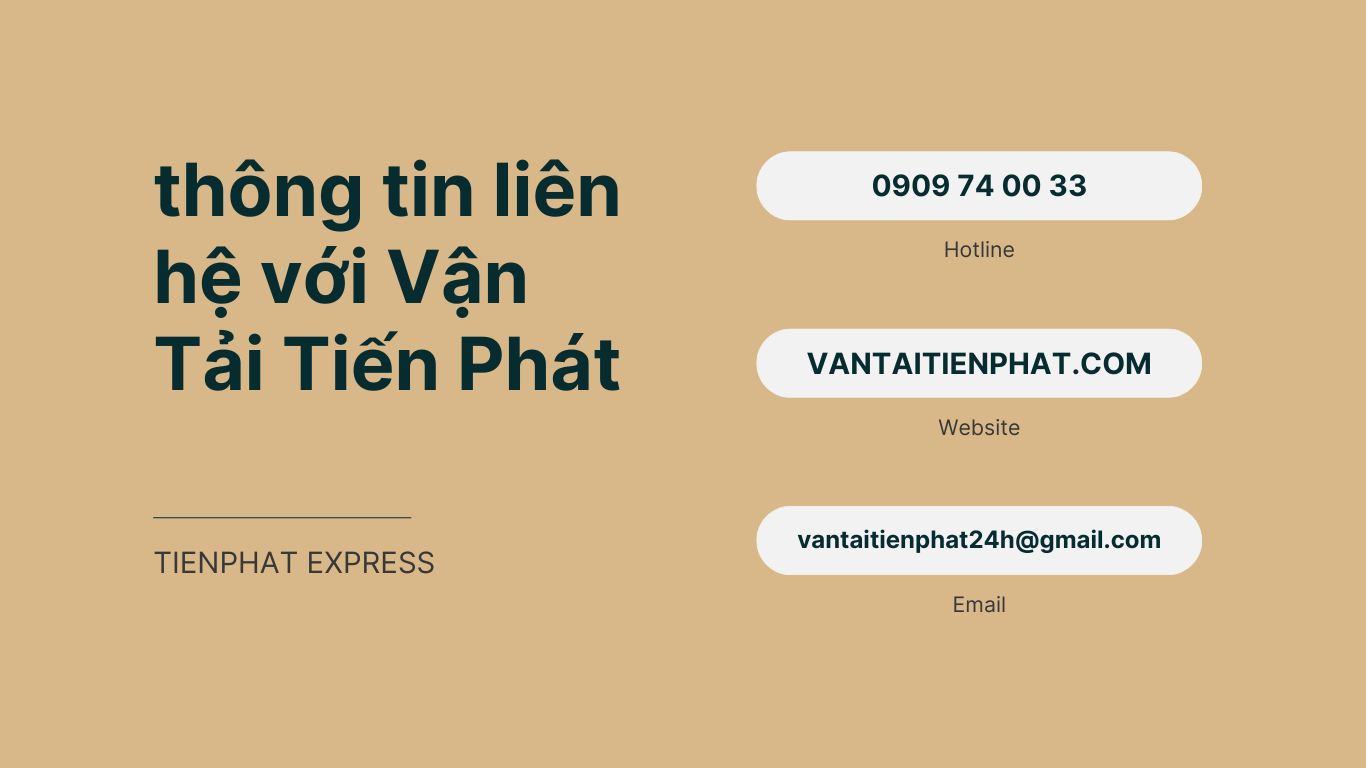 các thông tin liên hệ với chành xe tiến phát