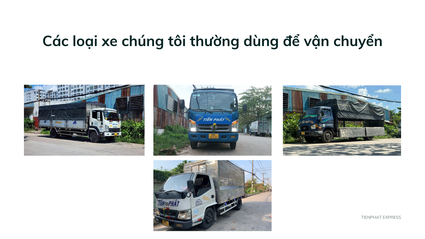 các loại xe tiến phát thường dùng để vận chuyển 