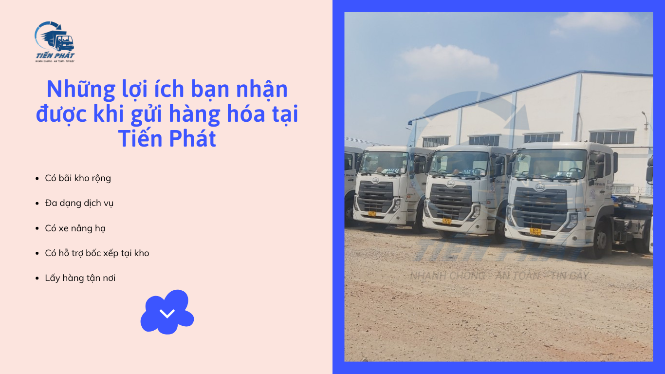 những lợi ích bạn nhận được khi gửi hàng tai chành xe tiến phát