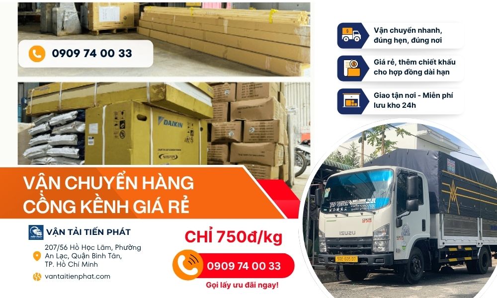 Dịch vụ giao hàng cồng kềnh giá rẻ