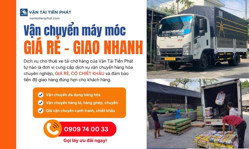 Vận chuyển máy móc về Cần Thơ