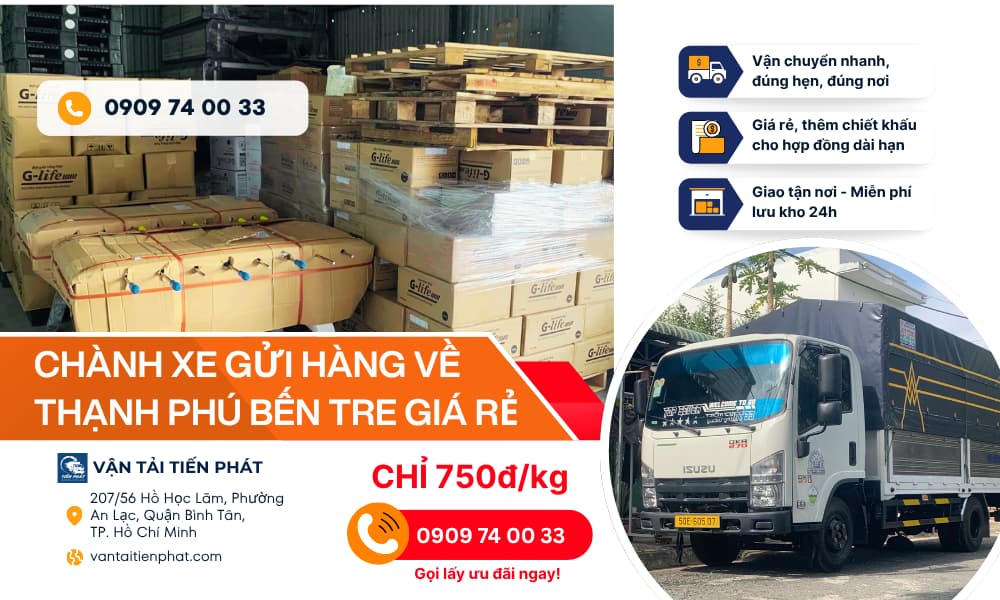Chành xe Thạnh Phú Bến Tre