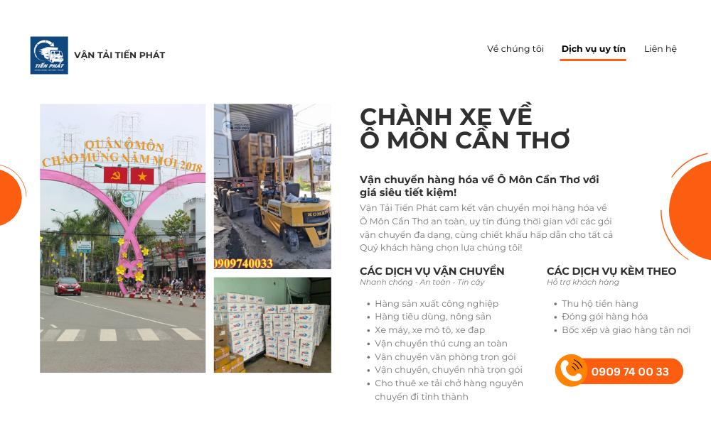 Chành xe ô môn Cần Thơ