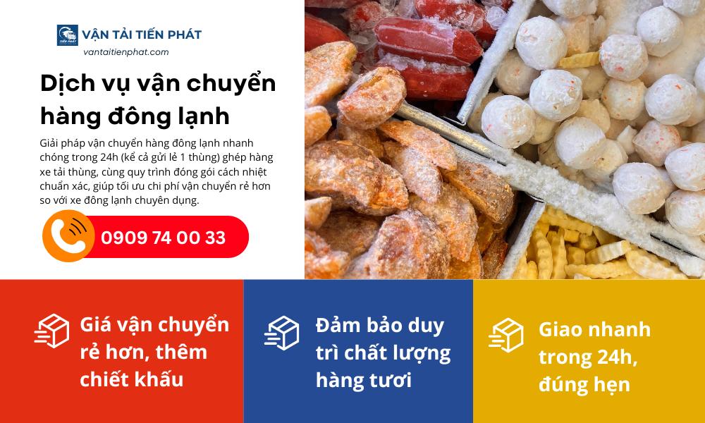 Dịch vụ chuyển hàng đông lạnh đi Cần Thơ