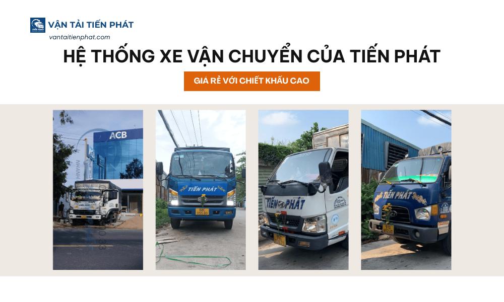 Hệ thống xe tải vận chuyển hàng hóa Sài Gòn đi Cà Mau của Vận Tải Tiến Phát