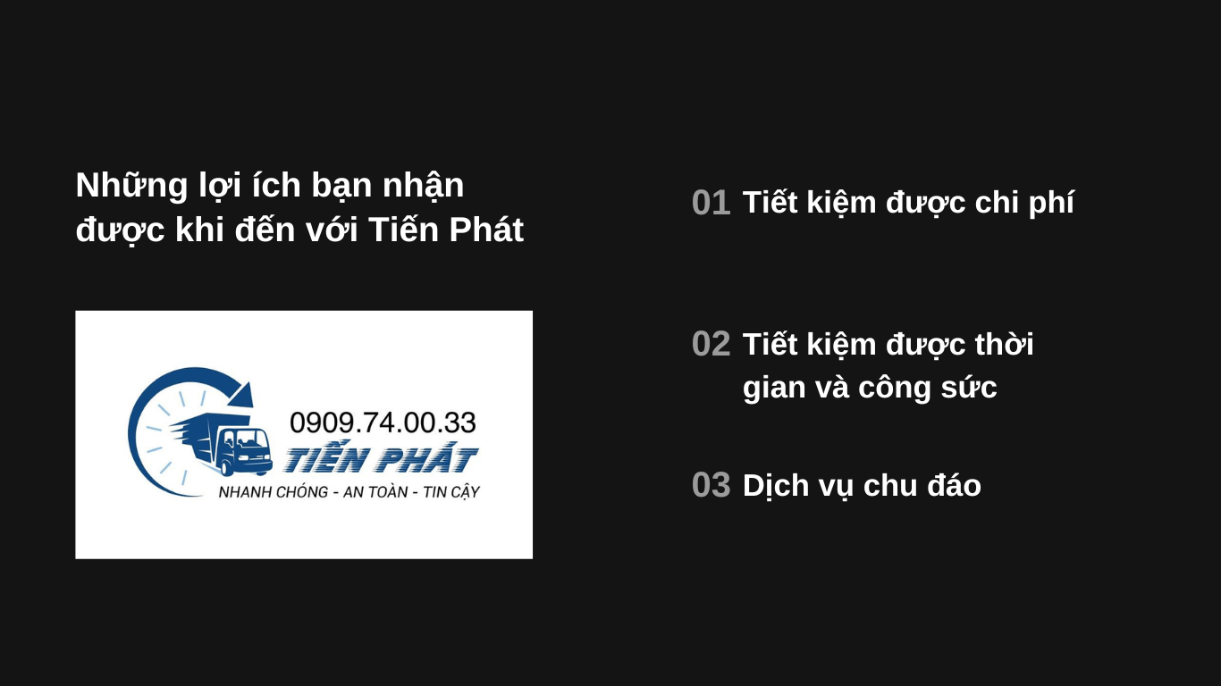 những lợi ích có ở tiến phát