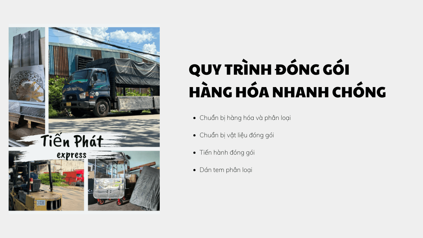 quy trình đóng gói hàng hóa an toàn 