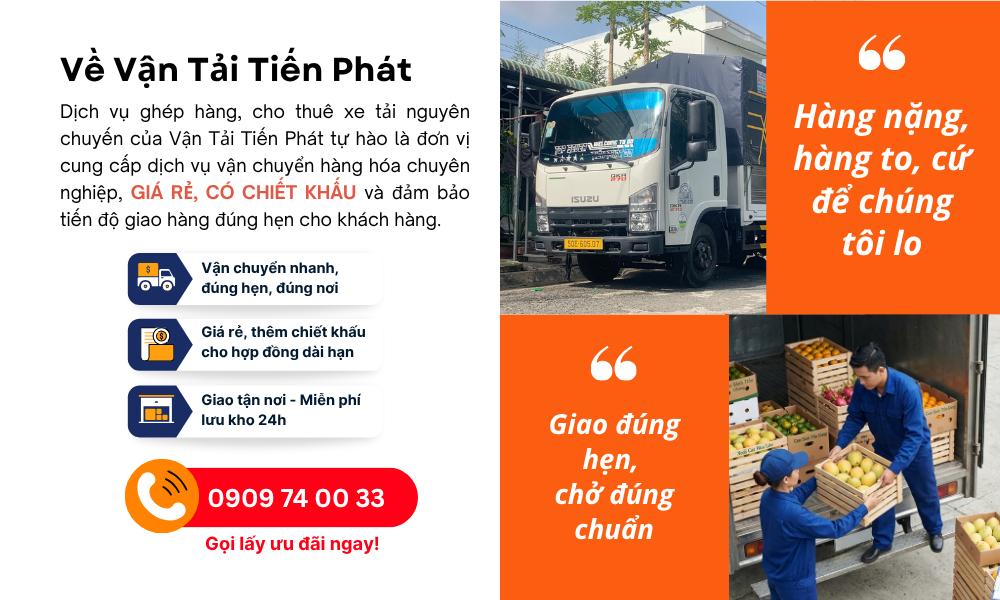 Về năng lực Vận Tải Tiến Phát
