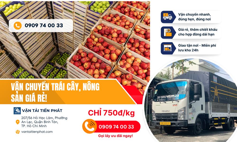 Dịch vụ vận chuyển trái cây Cần Thơ đi Sài Gòn