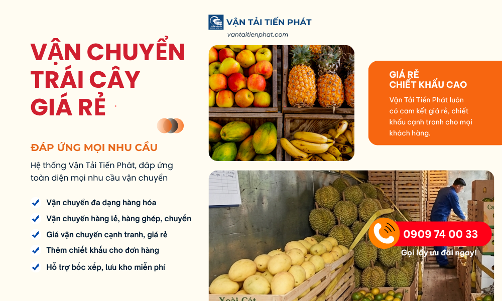 Vận chyển trái cây Vận Tải Tiến Phát