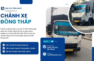 Chành xe đi Cao Lãnh Đồng Tháp Giá Rẻ, Giao Nhanh 24H