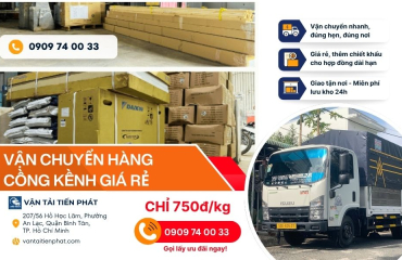 Dịch vụ giao hàng cồng kềnh giá rẻ chỉ 750đ/kg, 190k/khối