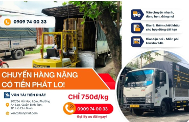 Dịch vụ giao hàng nặng giá rẻ chỉ 750đ/kg
