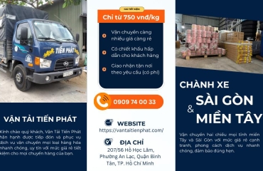 Chành xe Cần Thơ đi Sài Gòn giá rẻ, uy tín | Vận Tải Tiến Phát