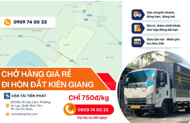 Chành Xe Về Hòn Đất Kiên Giang (Từ TPHCM): Uy Tín, Giao Nhanh 24H, Giá Tận Gốc