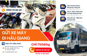 Chành Xe Gửi Xe Máy Đi Hậu Giang Từ TPHCM: Uy Tín, Chống Trầy 100%, Nhận Trong 24H