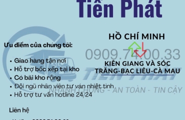 Chuyển hàng từ cần thơ đi Kiên Giang bởi chành xe tiến phát